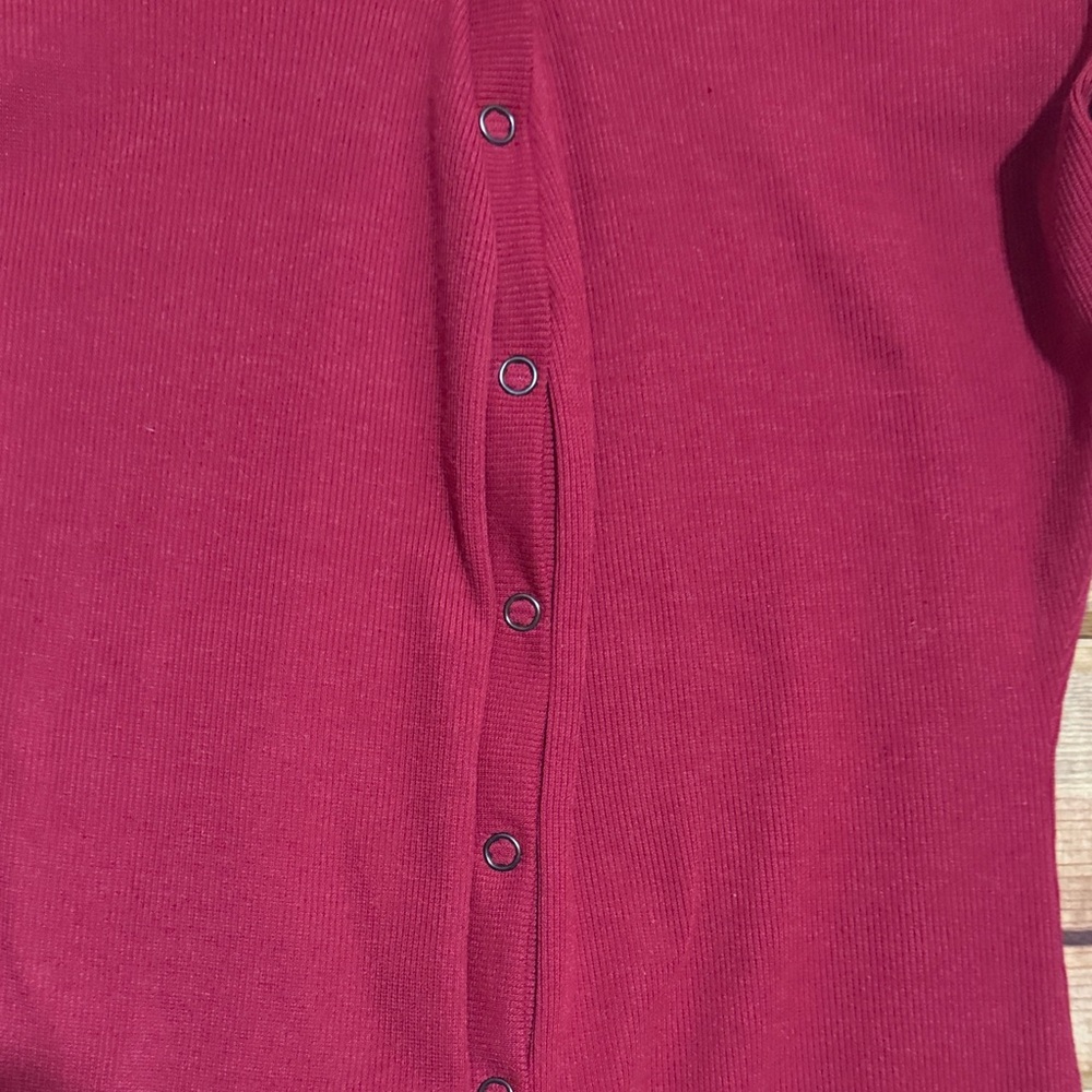 Moxeay Red Ribbed Bodysuit - Picture 4 of 5